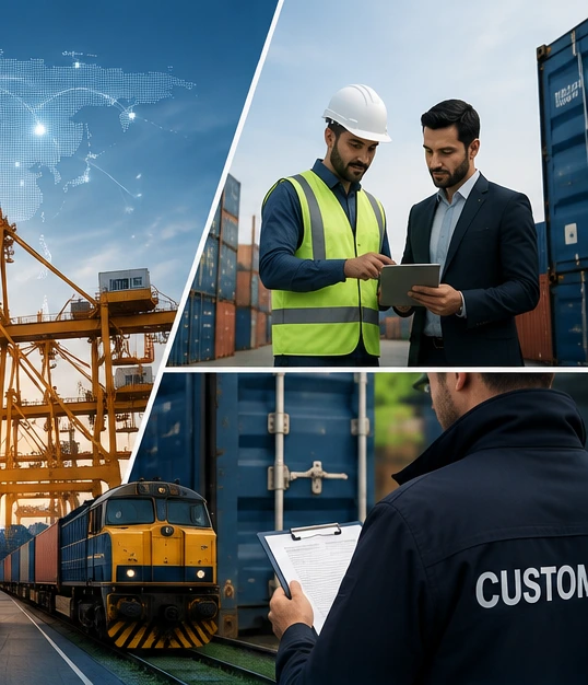 Container port and logistics operations